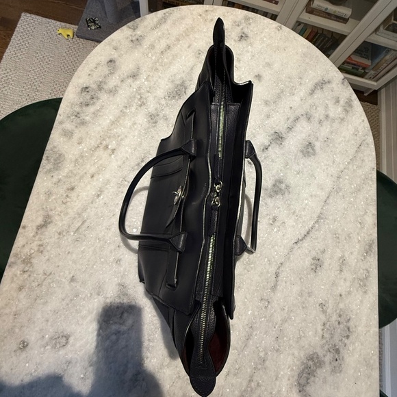 ✨ Mulberry Zipped Bayswater – Large, Dark Navy Grained Leather ✨ - Picture 4 of 13